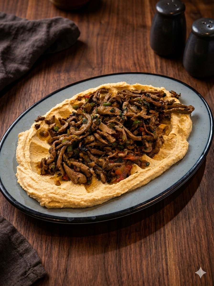حمص بالكبدة