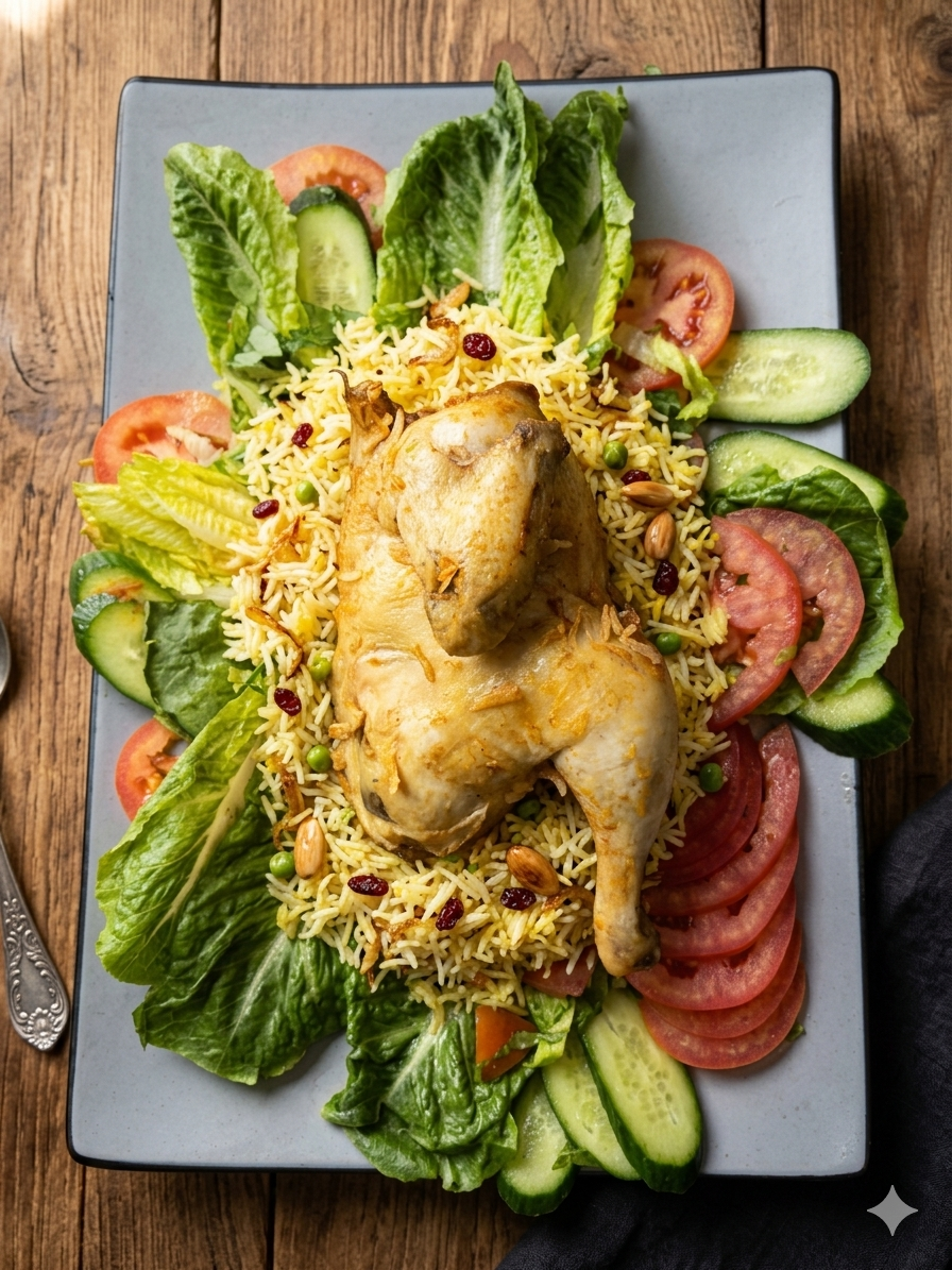 Half a grilled chicken